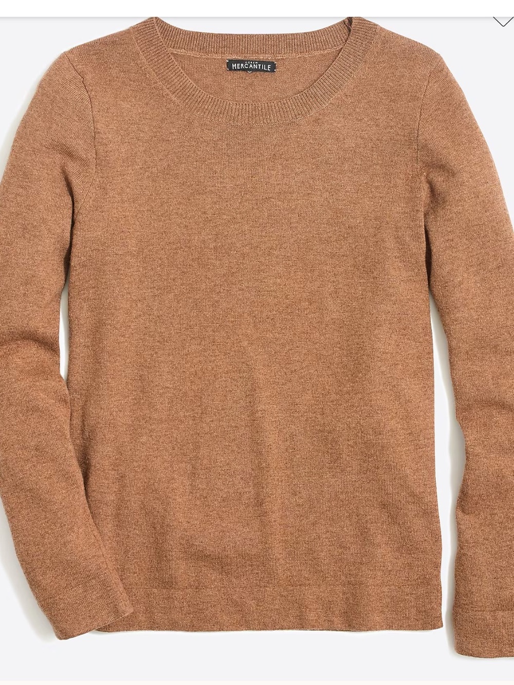 Men's Crewneck Sweater in Camel